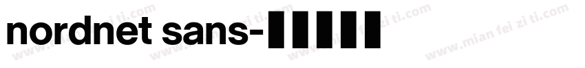 nordnet sans字体转换